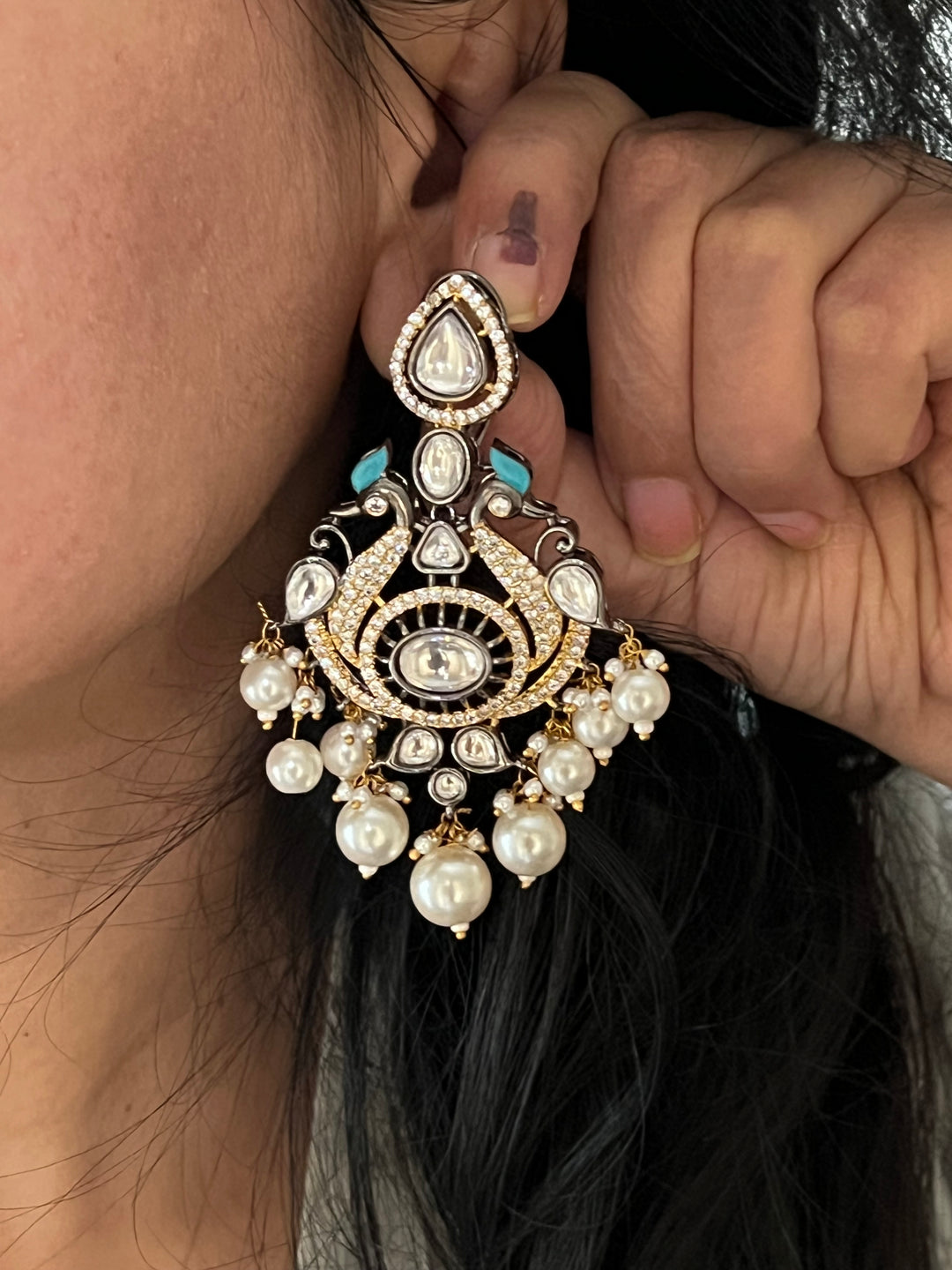 Victorian Twin Peacock Earrings - Premium Quality, Exquisite Craftsmanship