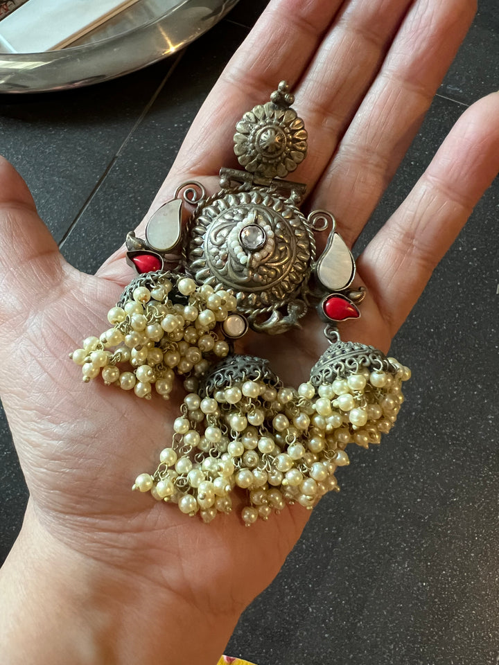 Triple Layered Jhumki Tribal Earrings