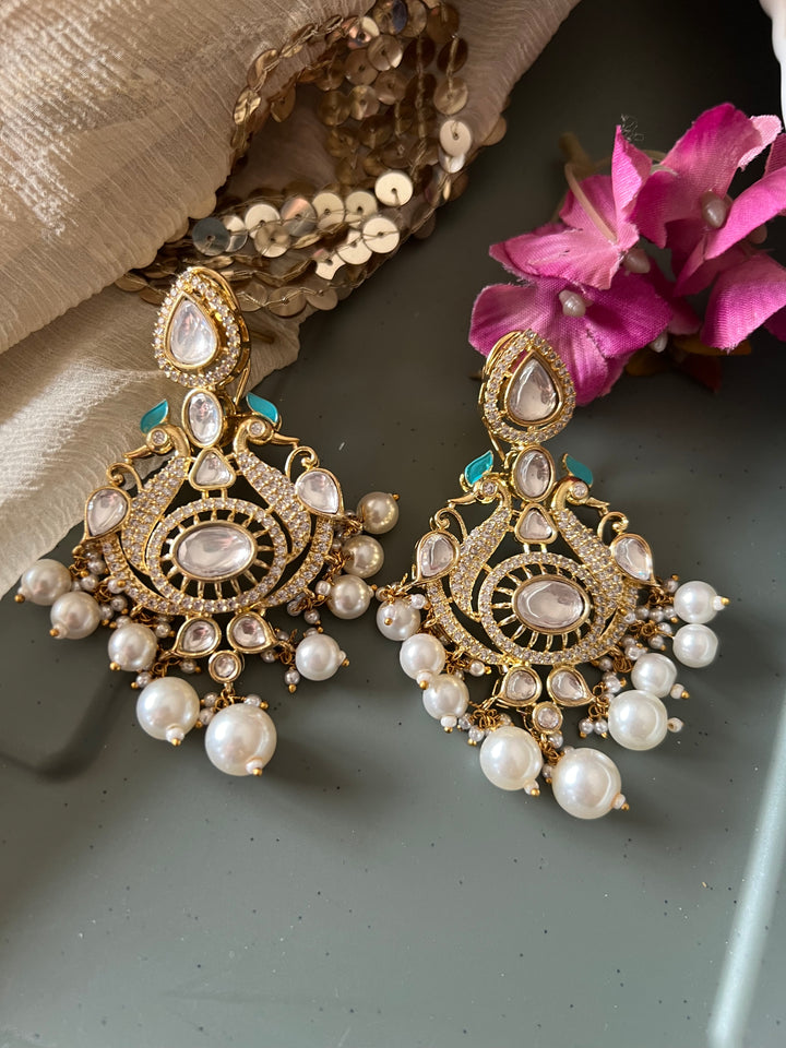Victorian Twin Peacock Earrings - Premium Quality, Exquisite Craftsmanship