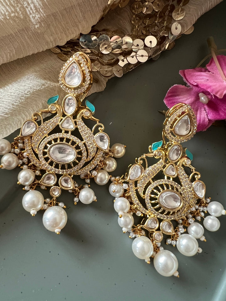 Victorian Twin Peacock Earrings - Premium Quality, Exquisite Craftsmanship