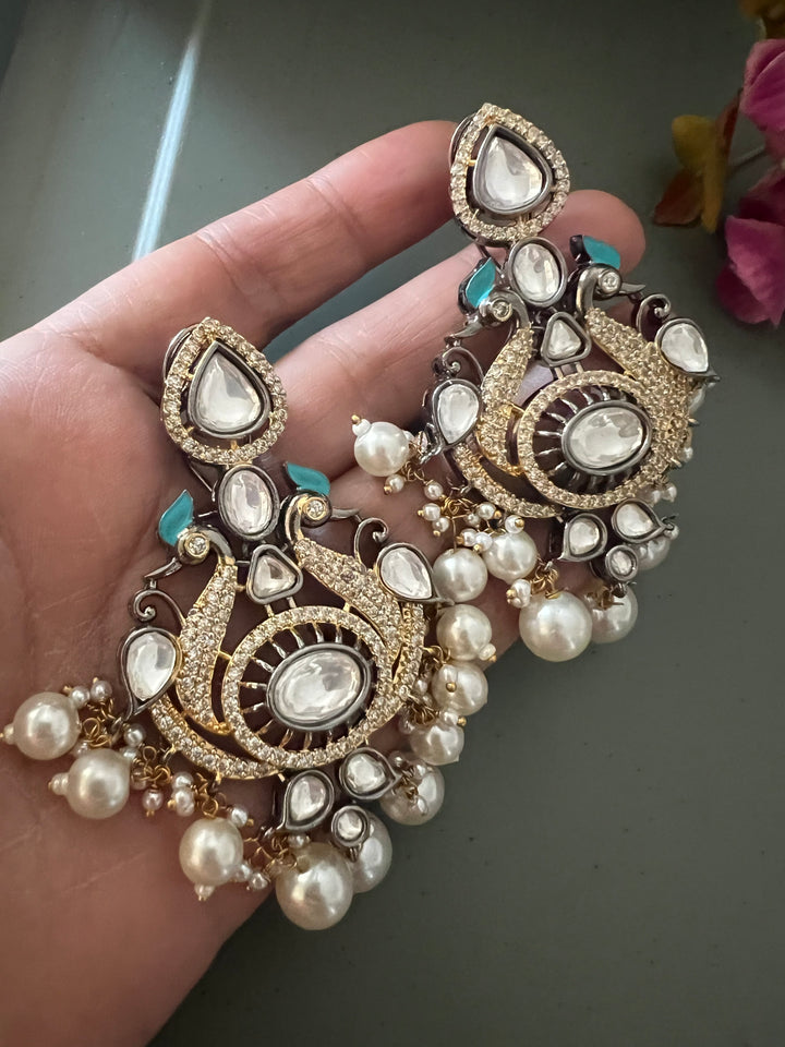 Victorian Twin Peacock Earrings - Premium Quality, Exquisite Craftsmanship