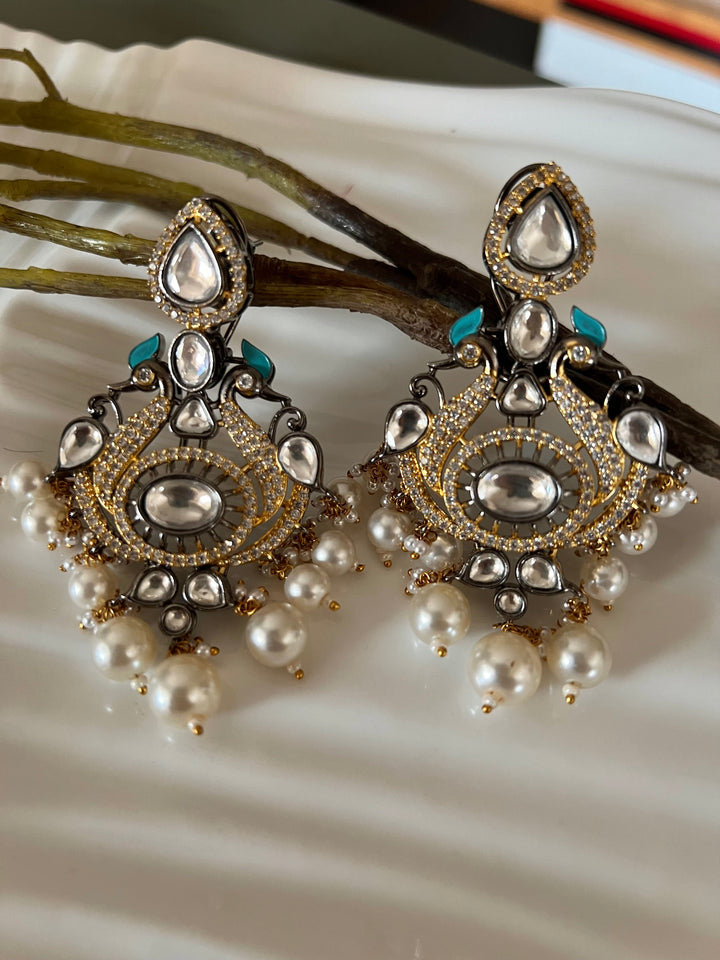 Victorian Twin Peacock Earrings - Premium Quality, Exquisite Craftsmanship