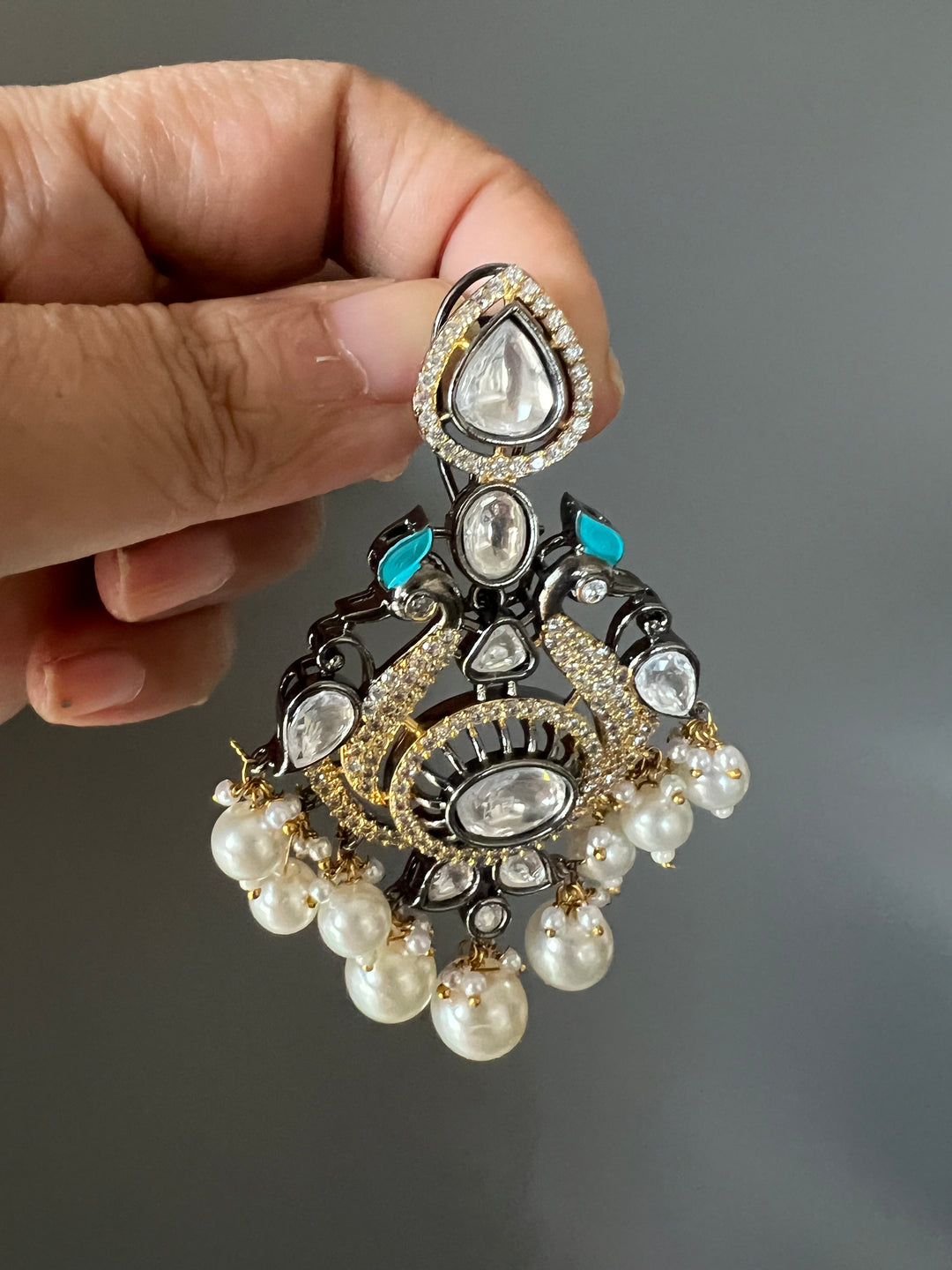 Victorian Twin Peacock Earrings - Premium Quality, Exquisite Craftsmanship