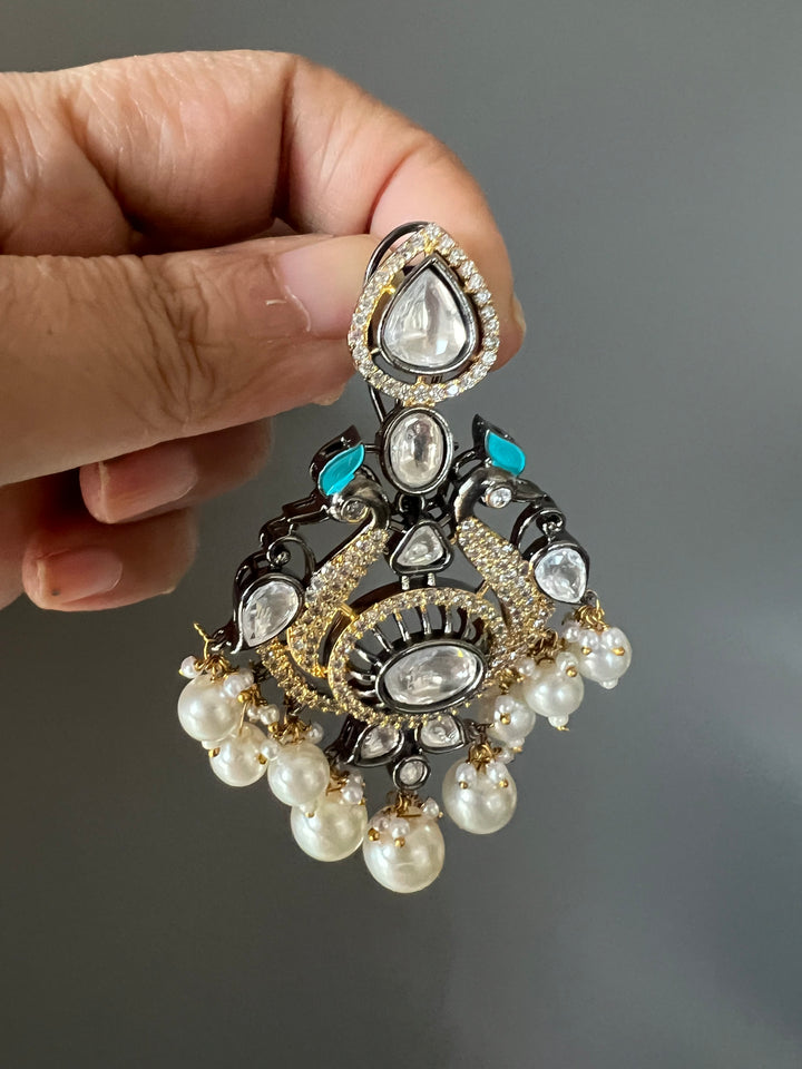 Victorian Twin Peacock Earrings - Premium Quality, Exquisite Craftsmanship