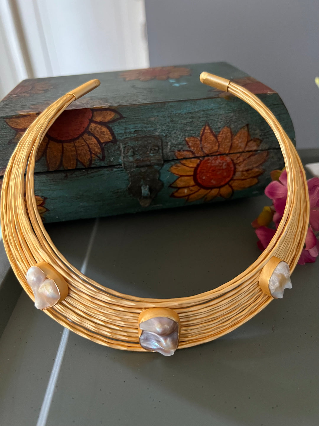 Artisan Crafted: Premium Designer Hasli Necklace