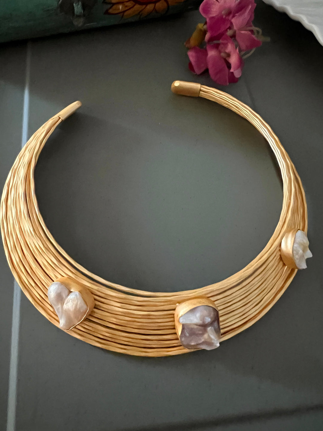 Artisan Crafted: Premium Designer Hasli Necklace