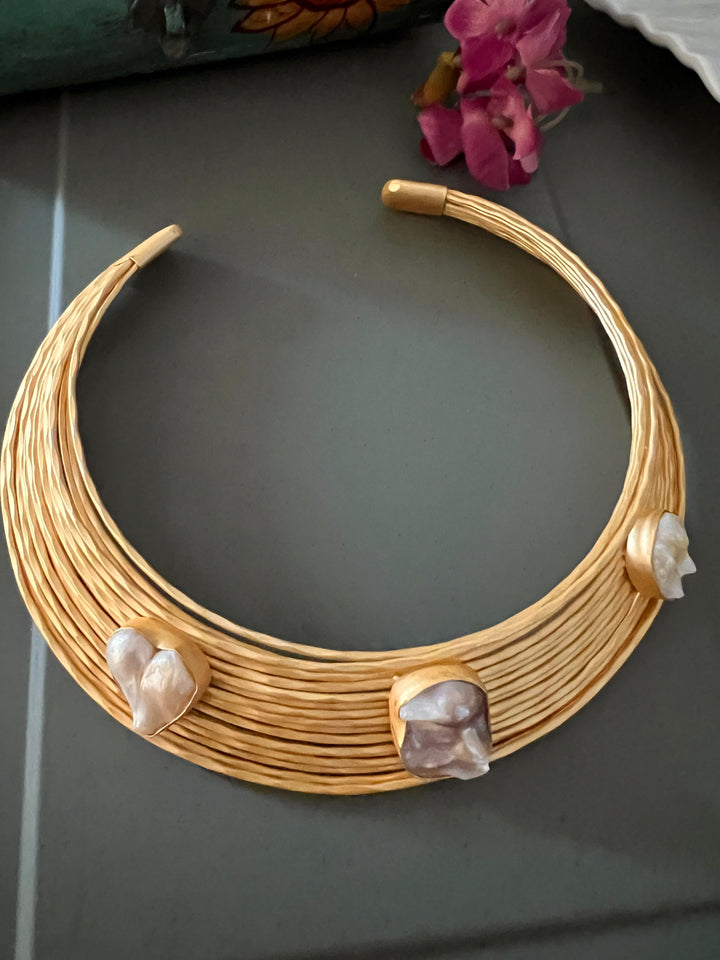 Artisan Crafted: Premium Designer Hasli Necklace