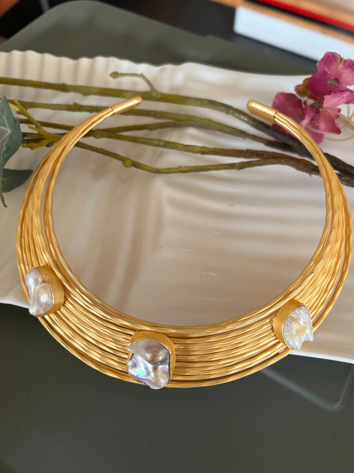 Artisan Crafted: Premium Designer Hasli Necklace