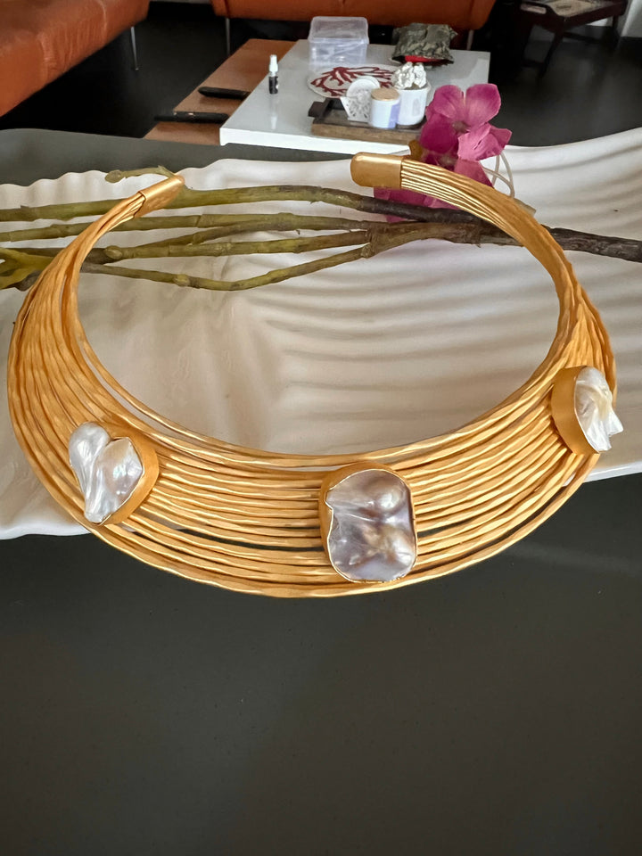 Artisan Crafted: Premium Designer Hasli Necklace