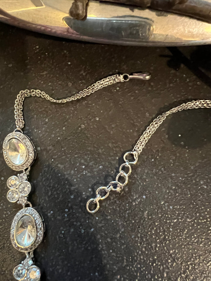 Victorian Kundan Necklace with Earrings