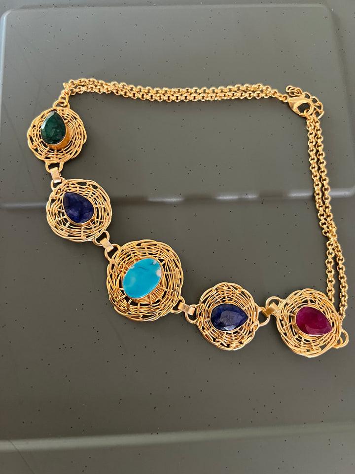 Statement Sapphire Necklace