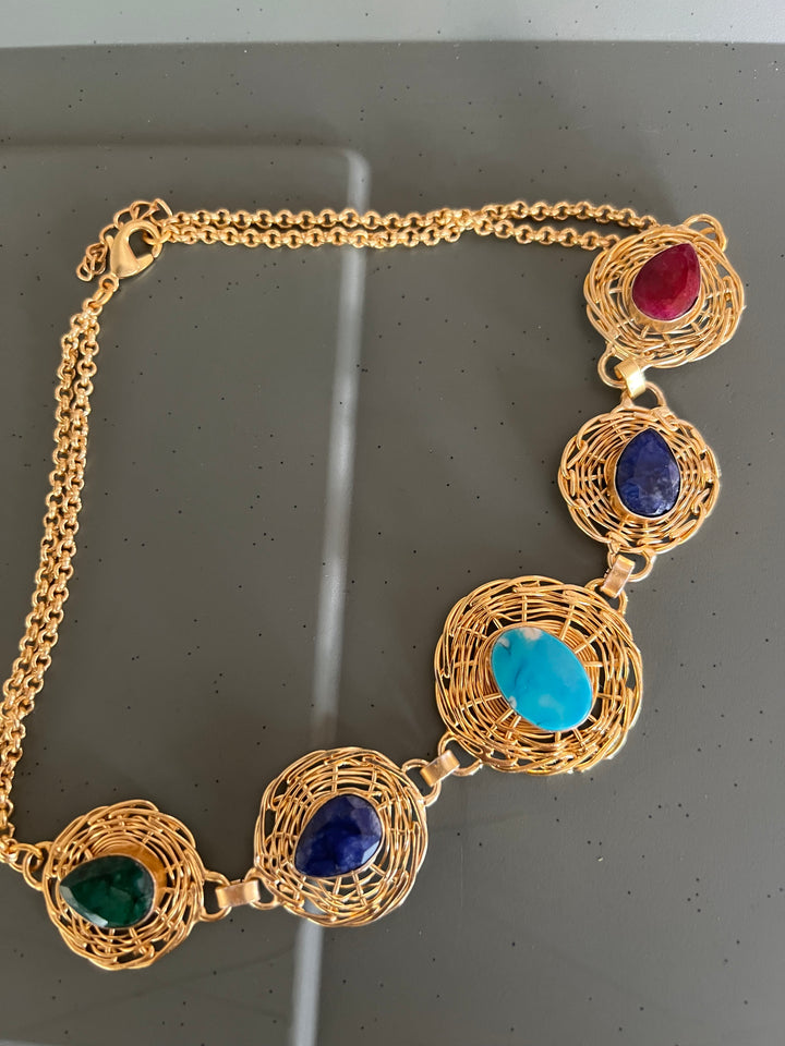 Statement Sapphire Necklace