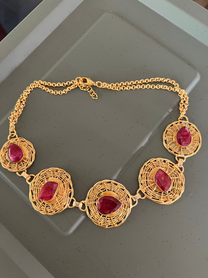 Statement Sapphire Necklace