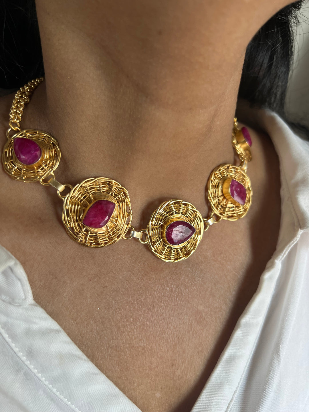 Statement Sapphire Necklace