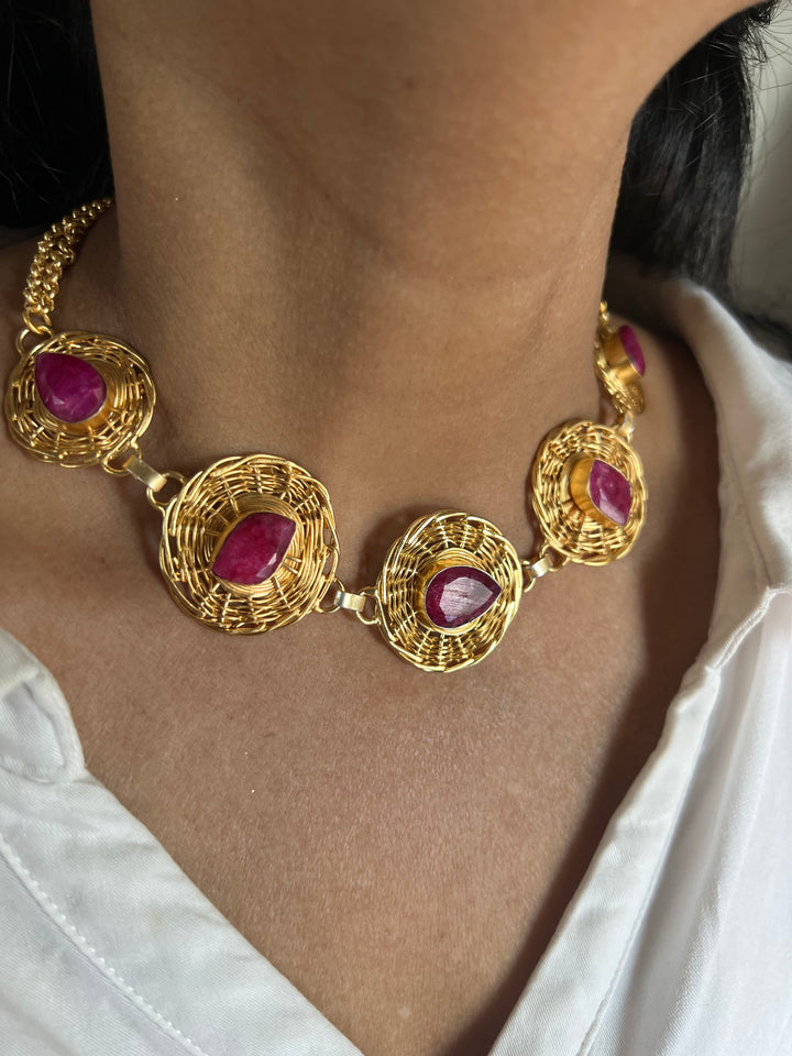 Statement Sapphire Necklace