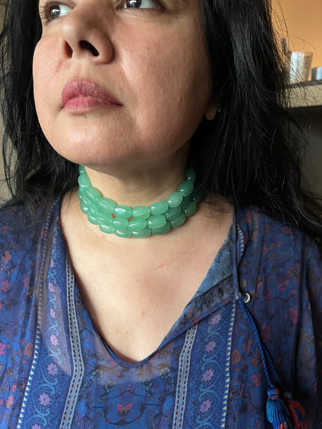 Unique Elegance: One-of-a-Kind Beads Choker Necklace (Premium Quality)