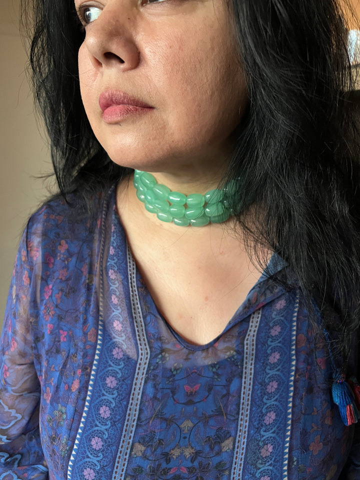 Unique Elegance: One-of-a-Kind Beads Choker Necklace (Premium Quality)