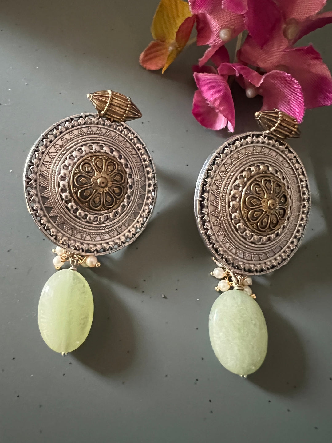 Vintage Jade Drop Earrings - Premium Quality, Exquisite Craftsmanship