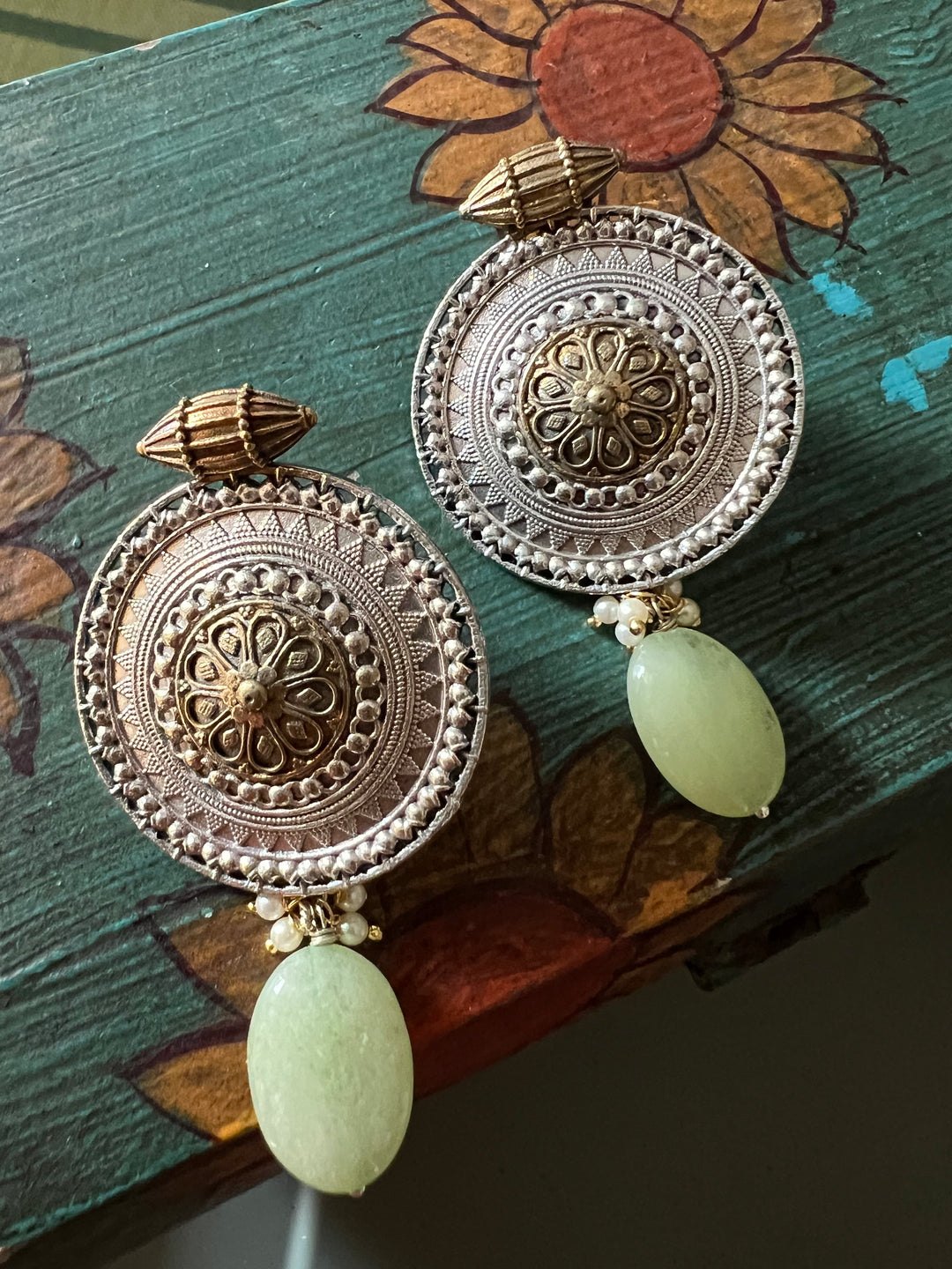 Vintage Jade Drop Earrings - Premium Quality, Exquisite Craftsmanship