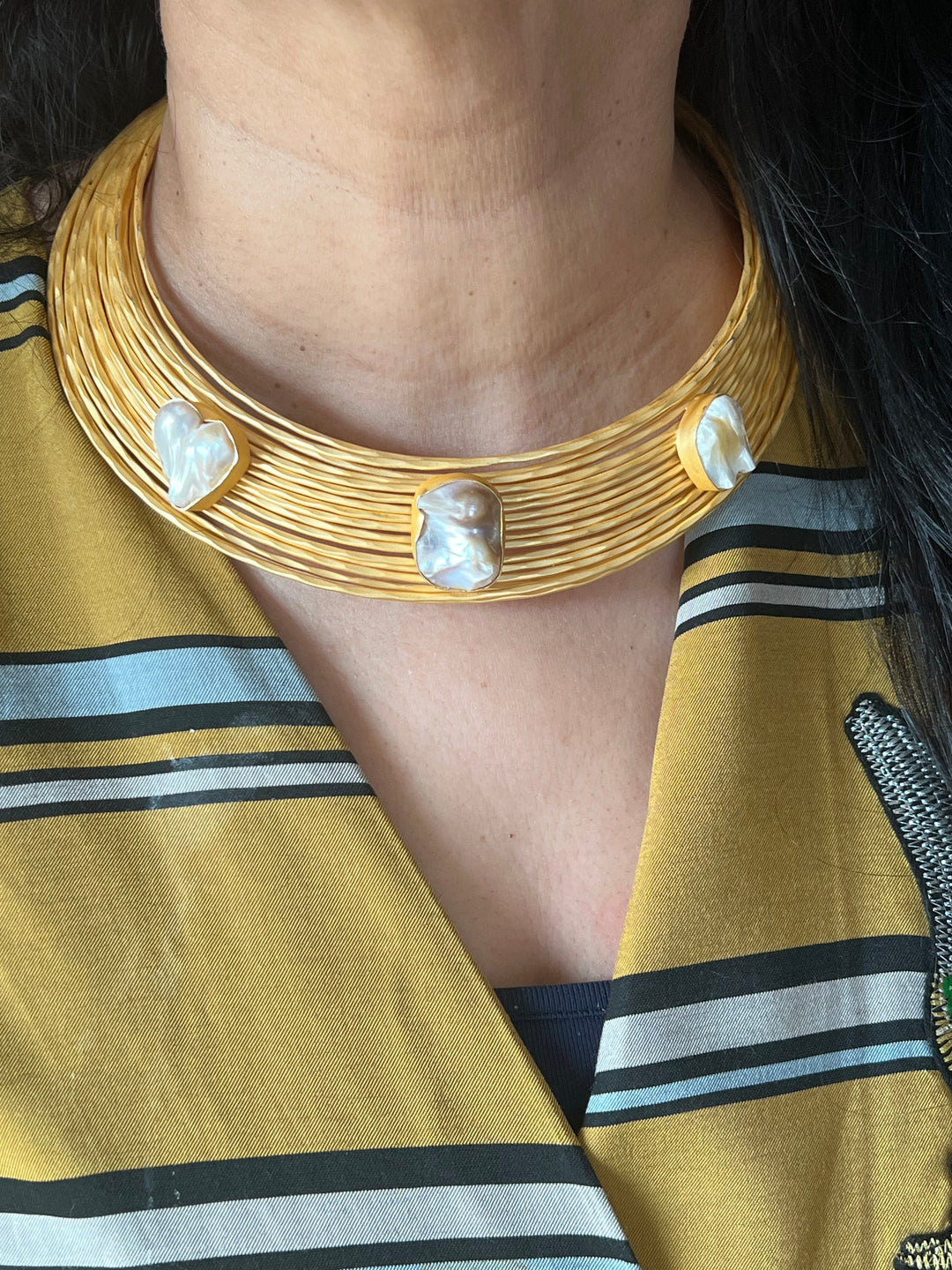 Artisan Crafted: Premium Designer Hasli Necklace