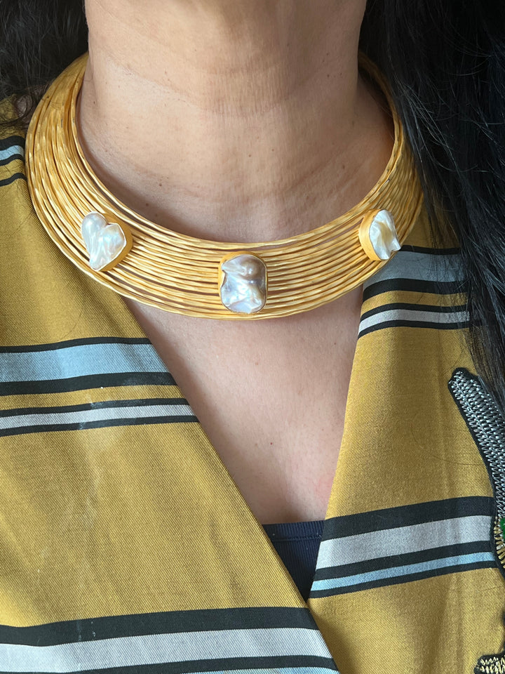 Artisan Crafted: Premium Designer Hasli Necklace