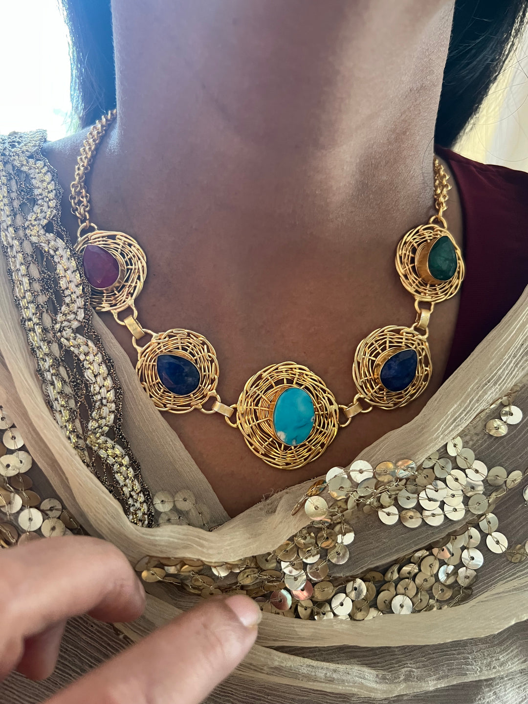 Statement Sapphire Necklace