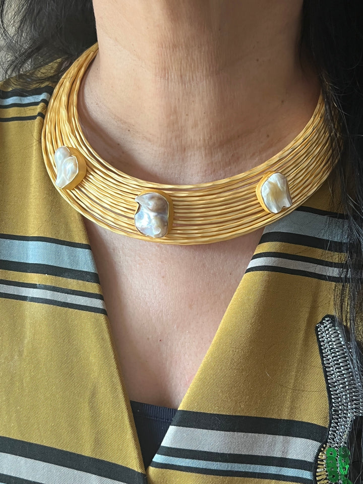 Artisan Crafted: Premium Designer Hasli Necklace