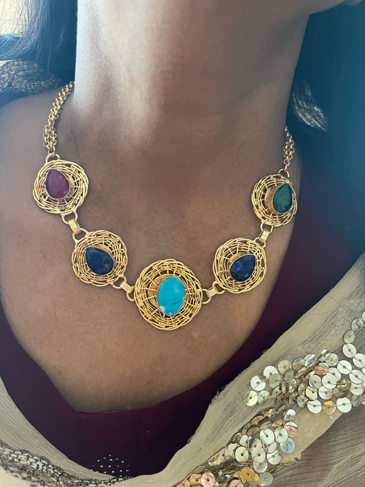 Statement Sapphire Necklace