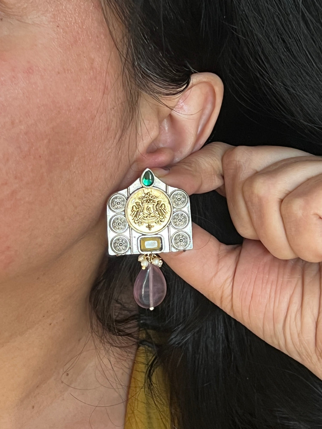 Vintage Fluorite Earrings - Premium Quality, Exquisite Craftsmanship