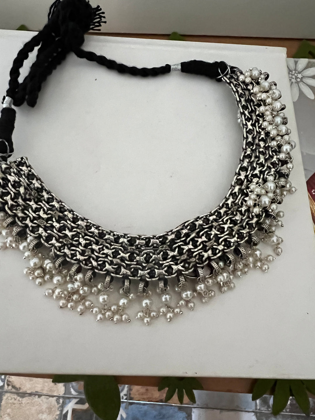 Vintage Artistic Necklace with Earrings