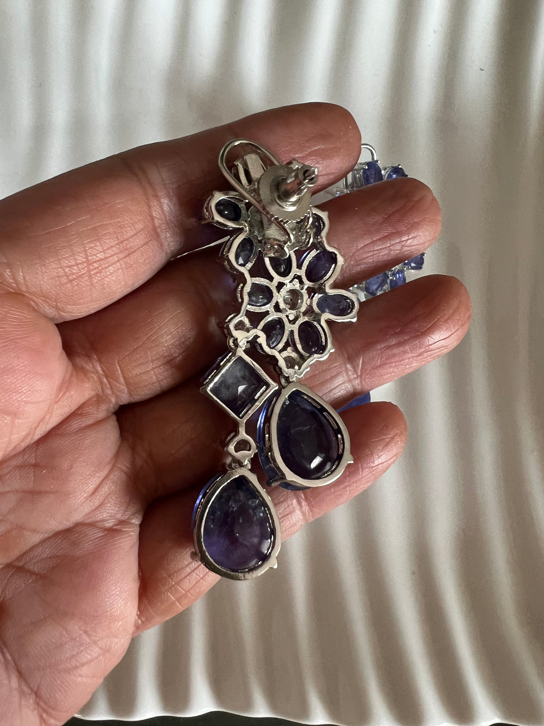 Designer Doublet Stone Earrings with Silver Polish - Premium Quality