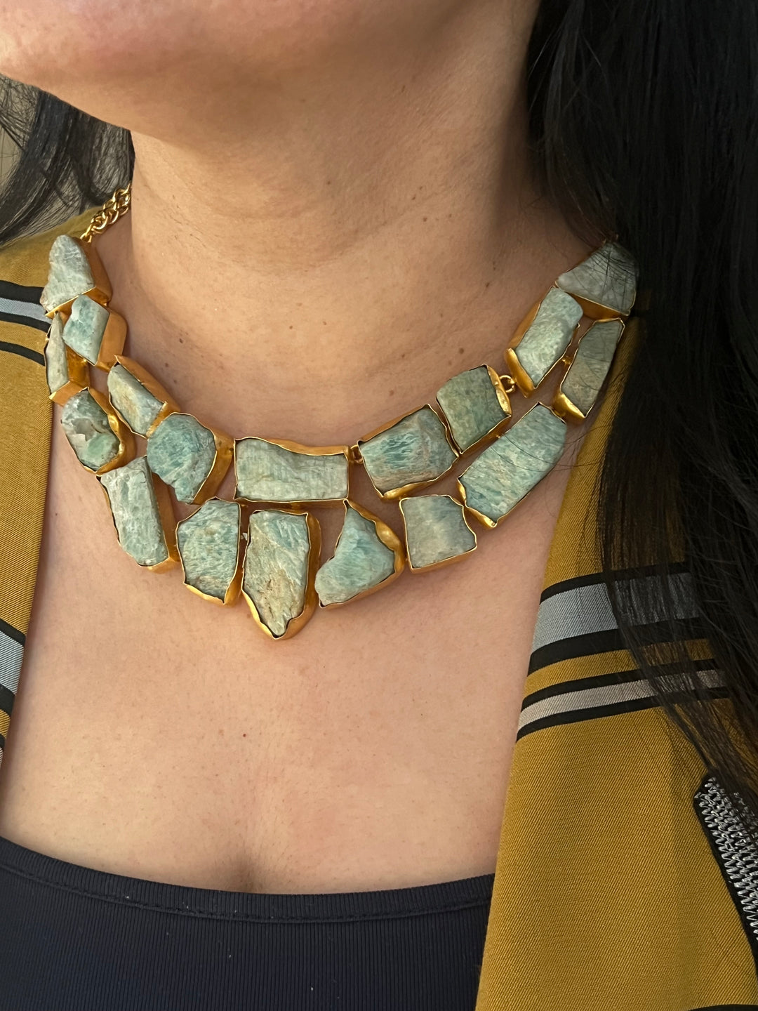 Statement Natural Amazonite Necklace