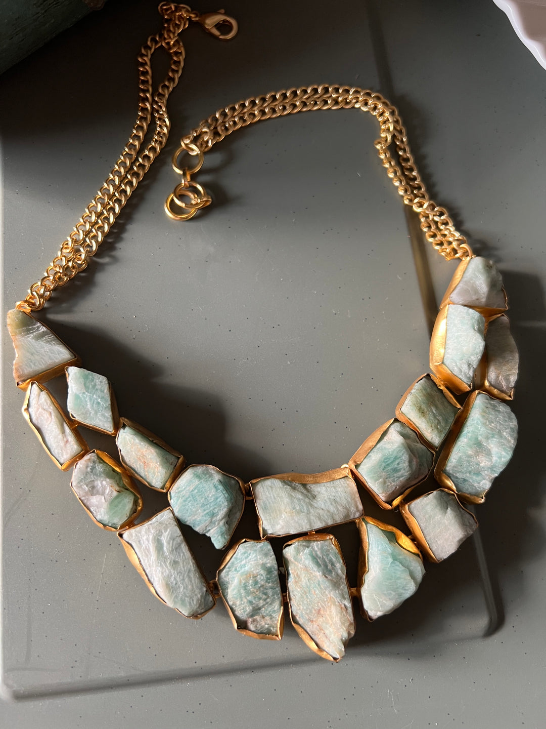 Statement Natural Amazonite Necklace