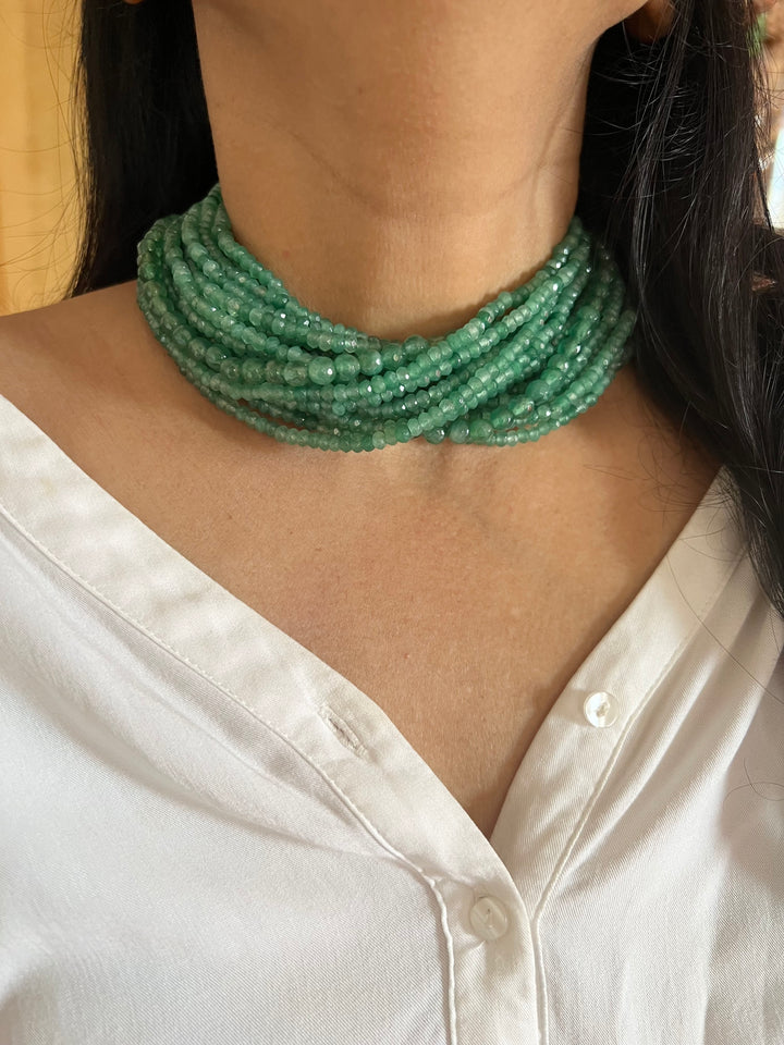 Unique Elegance: One-of-a-Kind Beads Choker Necklace (Premium Quality)