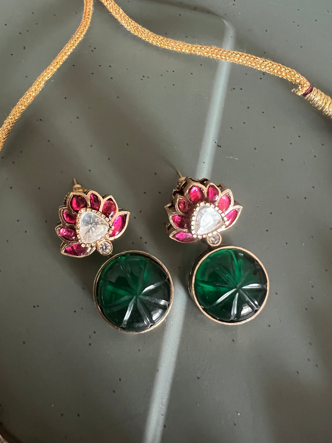 Statement Carved Stone Necklace Set - Premium Quality, Handcrafted Elegance