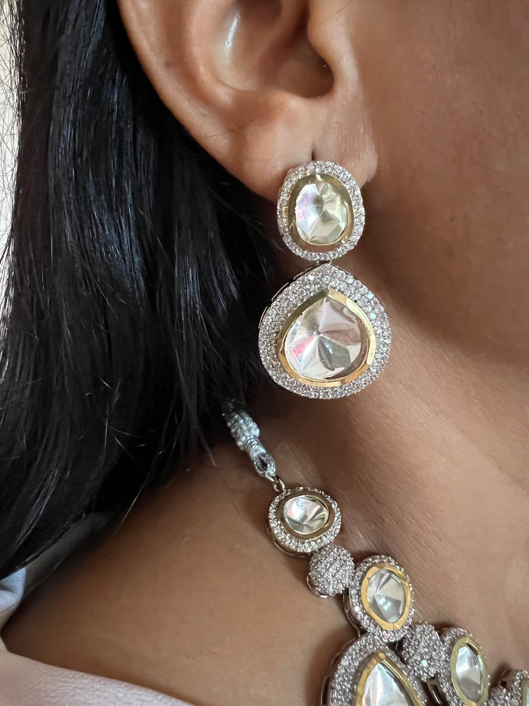 Exquisite Victorian Kundan Choker Necklace with Earrings - Timeless Elegance and Royal Charm