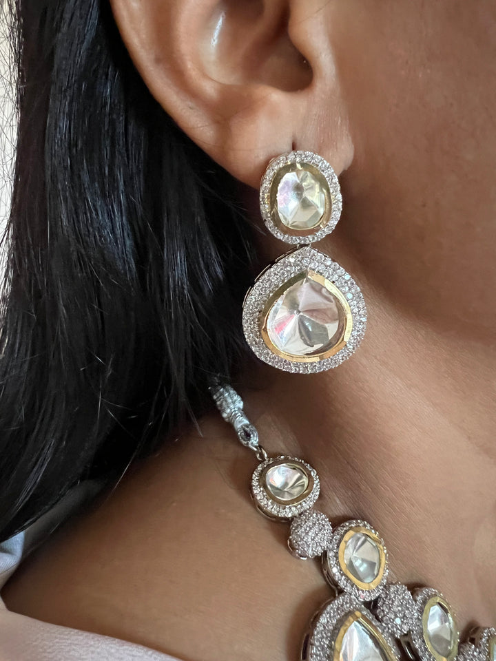 Exquisite Victorian Kundan Choker Necklace with Earrings - Timeless Elegance and Royal Charm