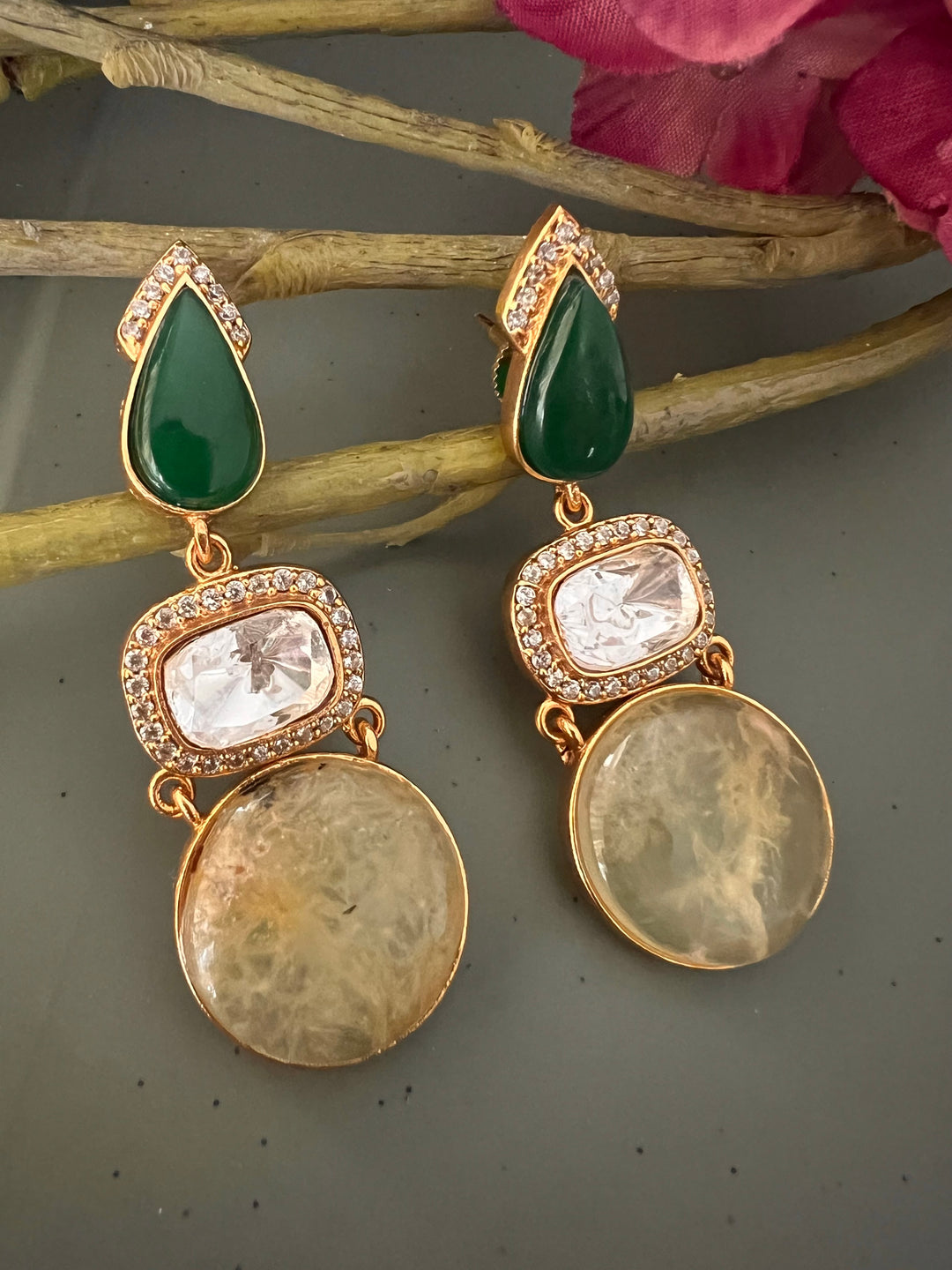 Polki Kundan Earrings - Premium Quality, Exquisite Craftsmanship