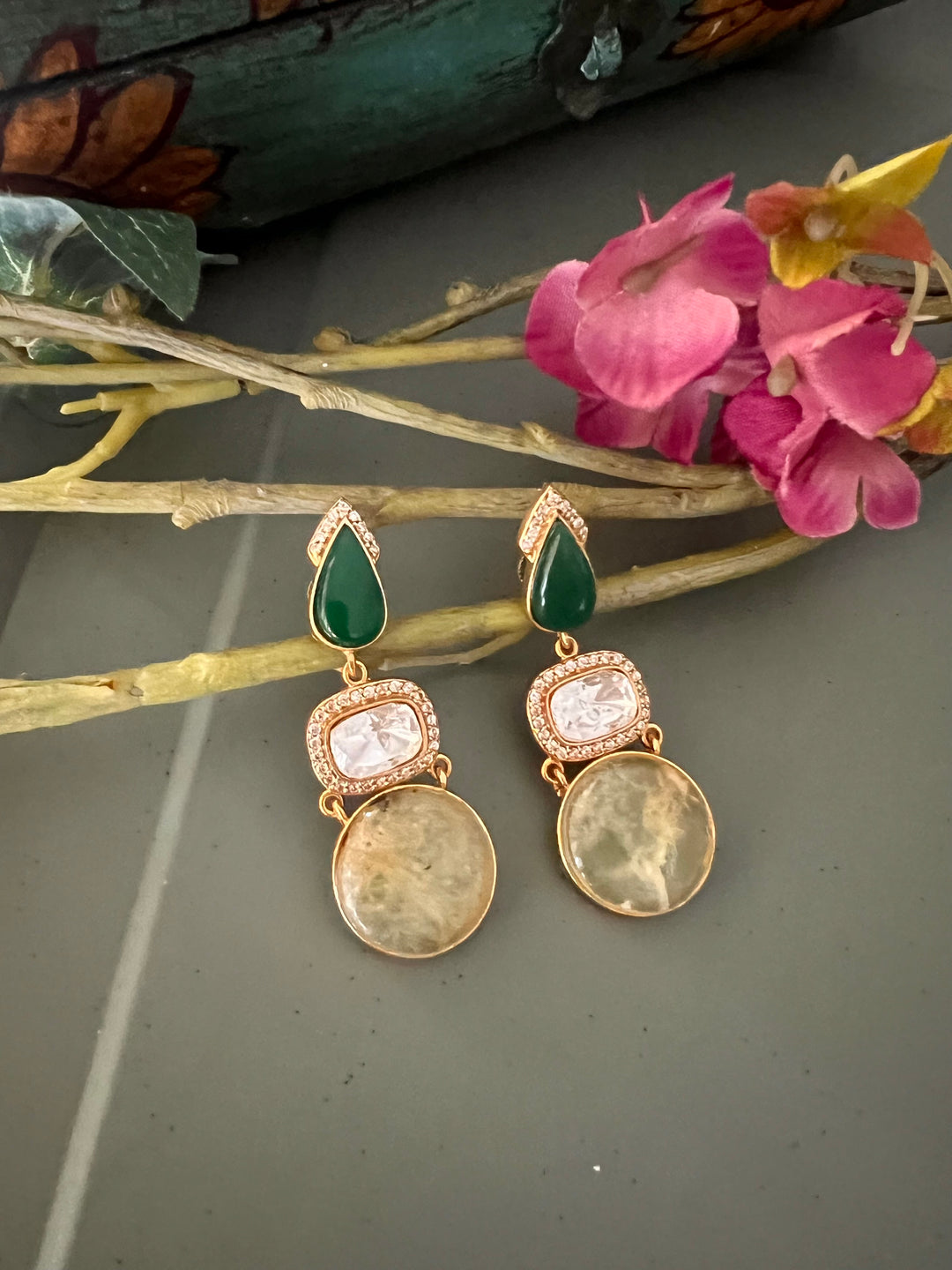 Polki Kundan Earrings - Premium Quality, Exquisite Craftsmanship