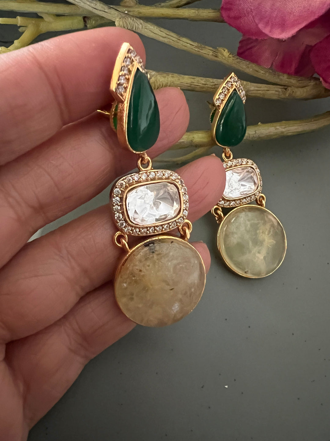 Polki Kundan Earrings - Premium Quality, Exquisite Craftsmanship