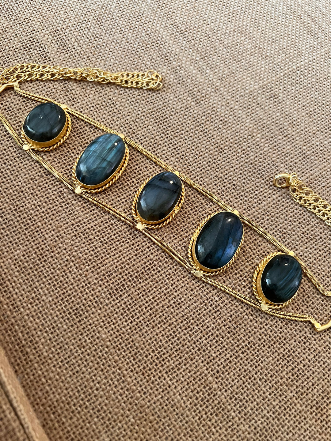 Statement Labradorite Choker / One of a kind Jewellery/ Indian Choker