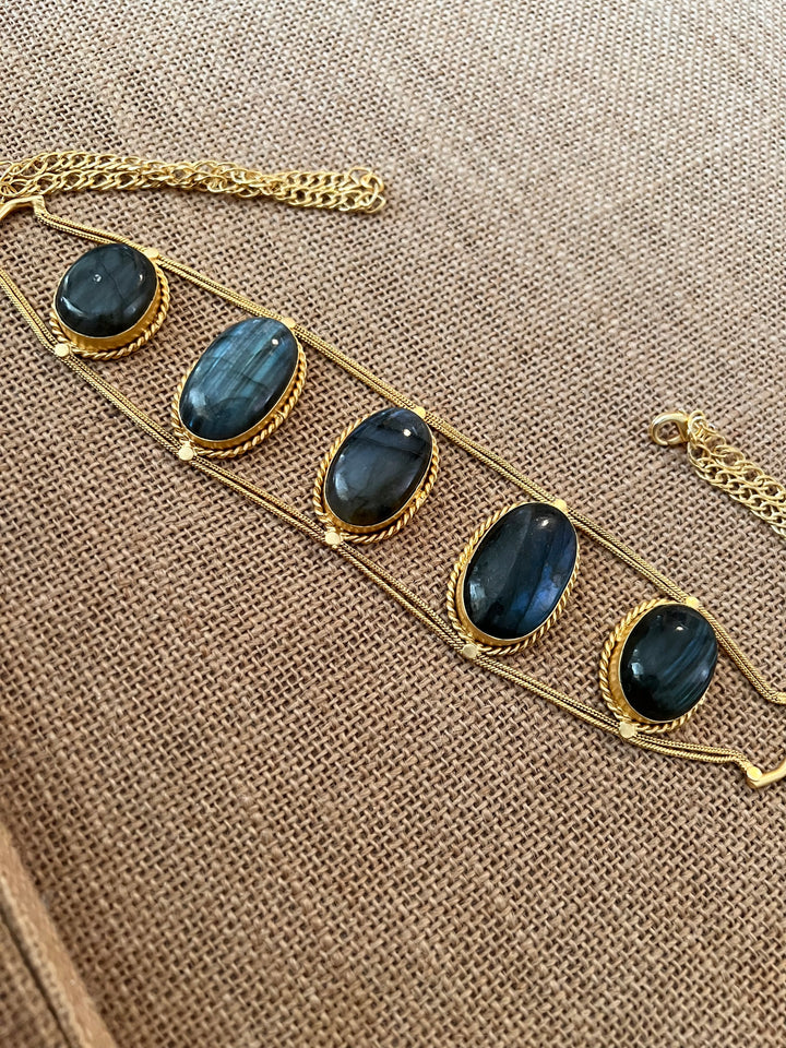 Statement Labradorite Choker / One of a kind Jewellery/ Indian Choker