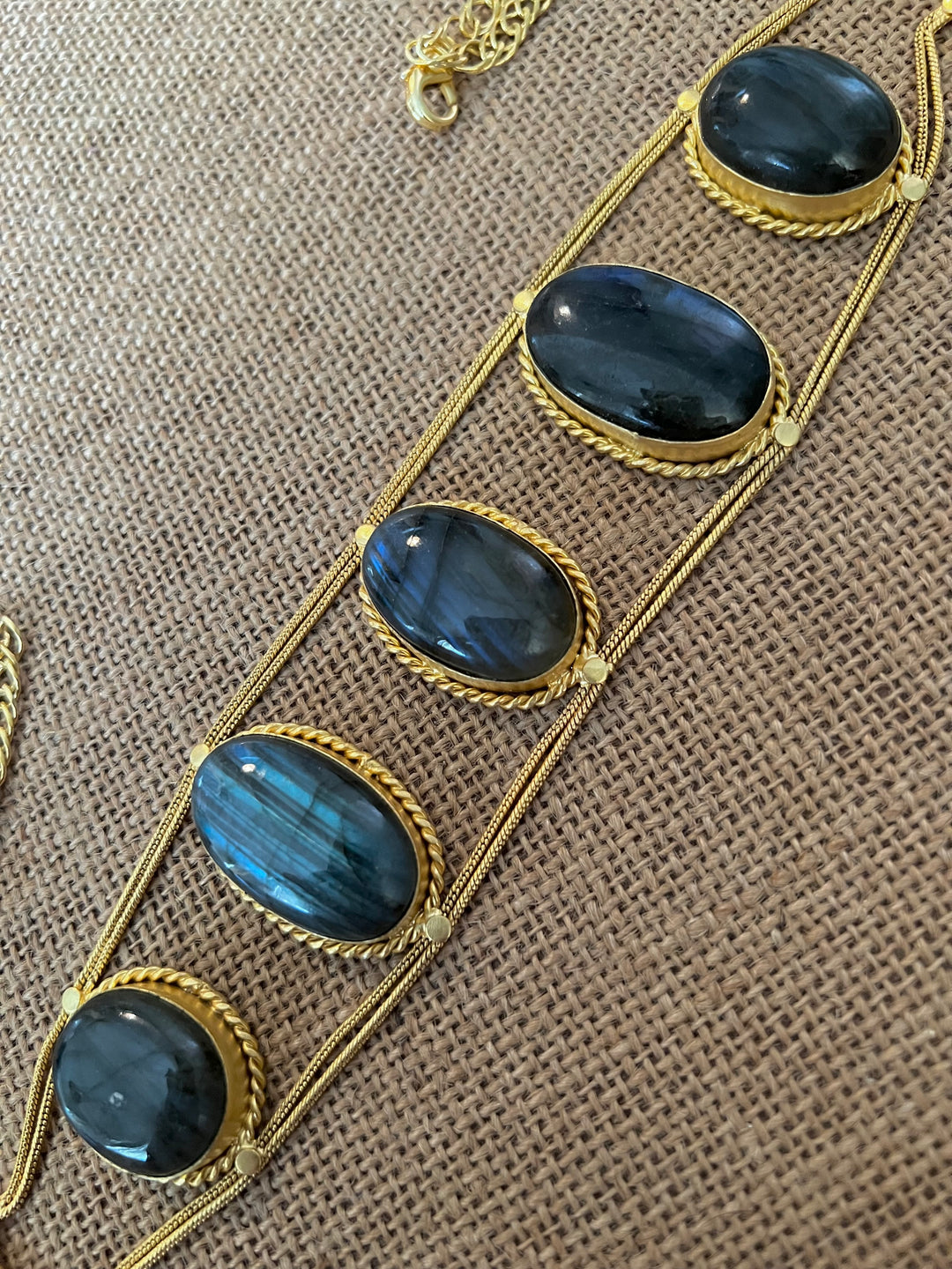 Statement Labradorite Choker / One of a kind Jewellery/ Indian Choker
