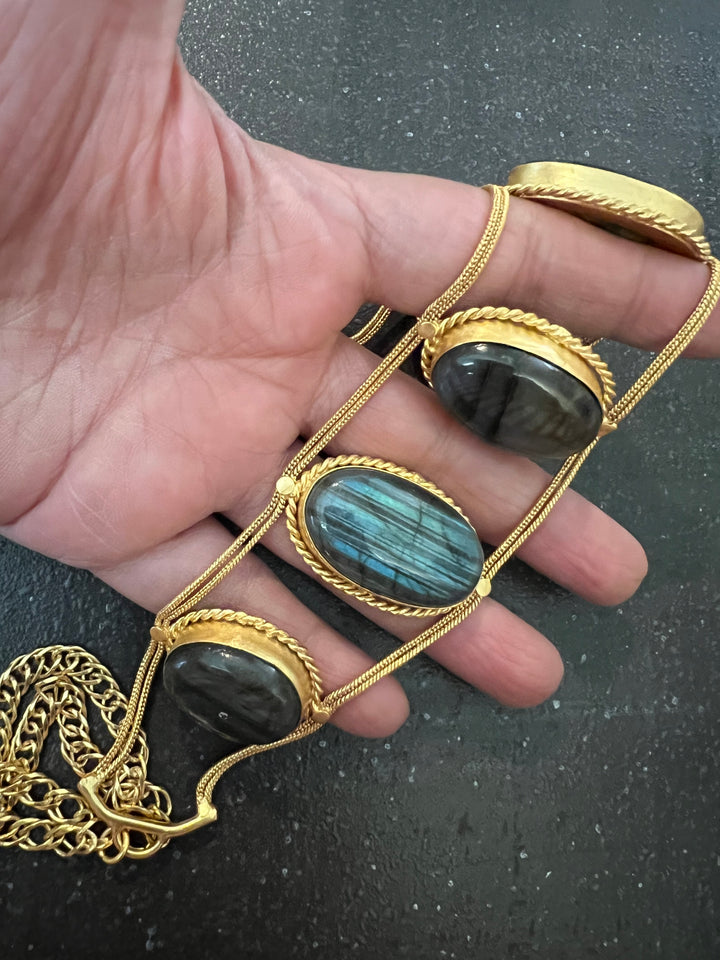 Statement Labradorite Choker / One of a kind Jewellery/ Indian Choker