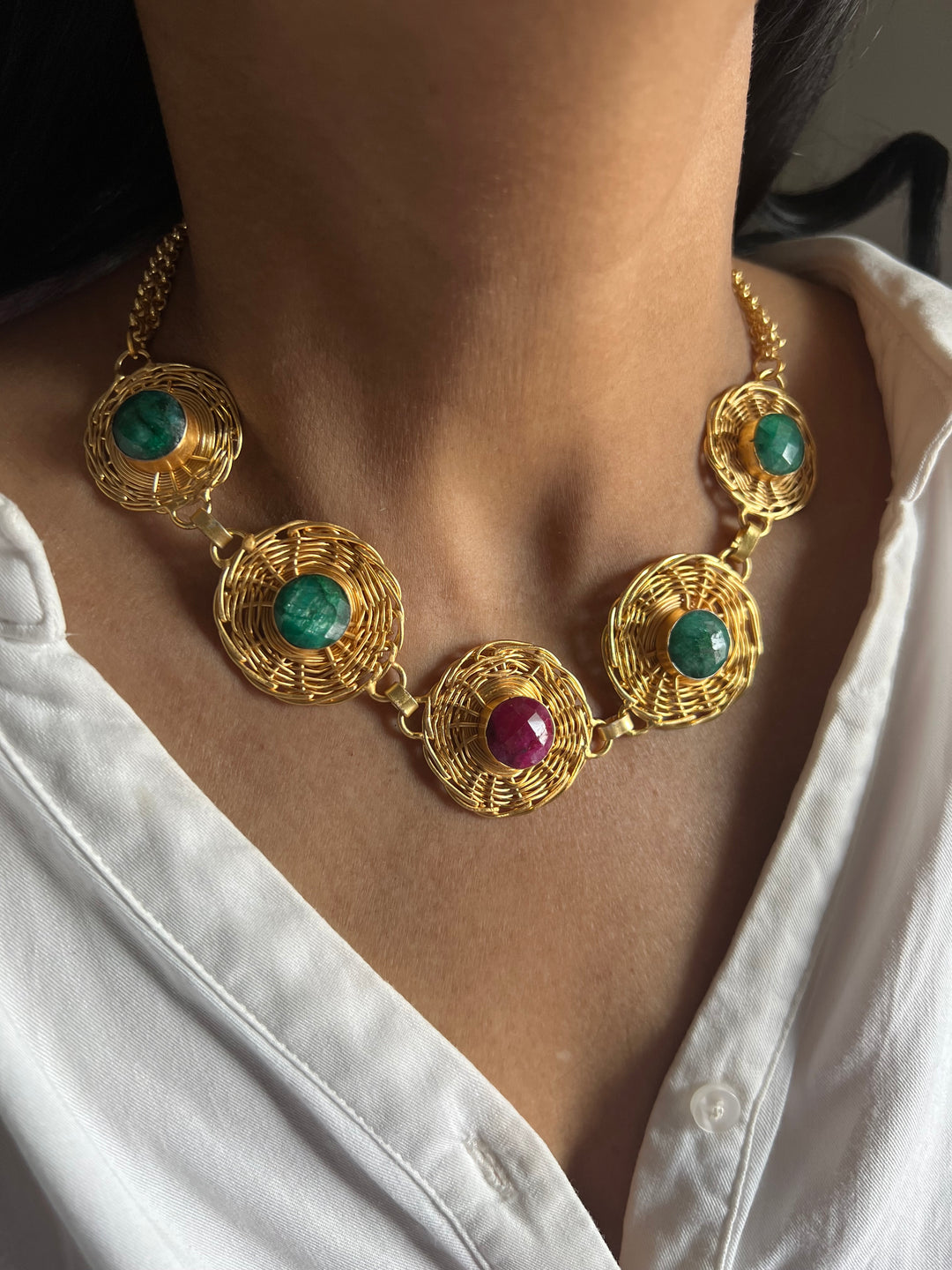 Statement Sapphire Necklace