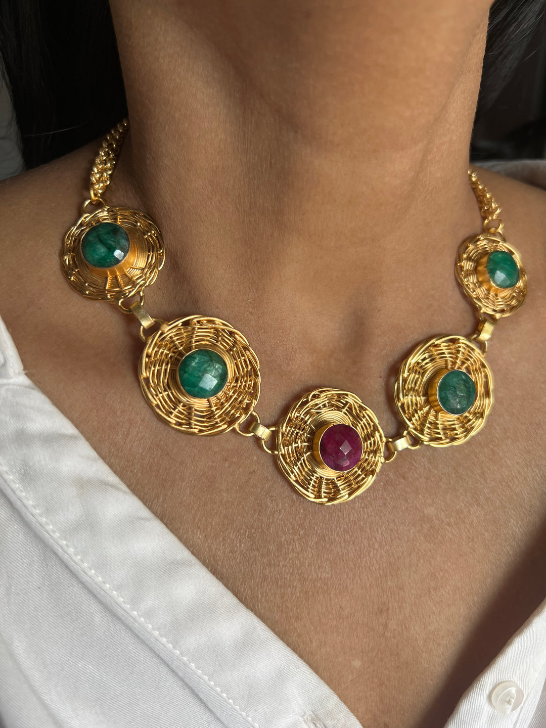 Statement Sapphire Necklace