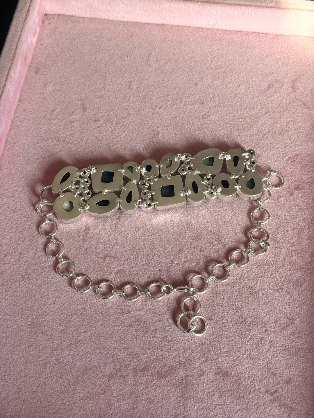 Statement Choker – Silver Brass, Adjustable Necklace