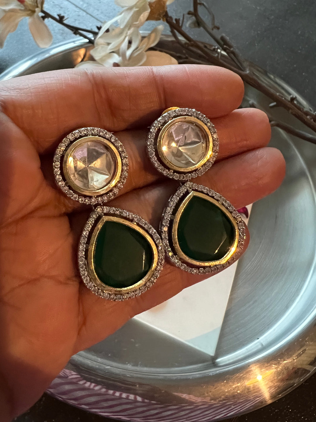 Exquisite Victorian Kundan Choker Necklace with Earrings - Timeless Elegance and Royal Charm