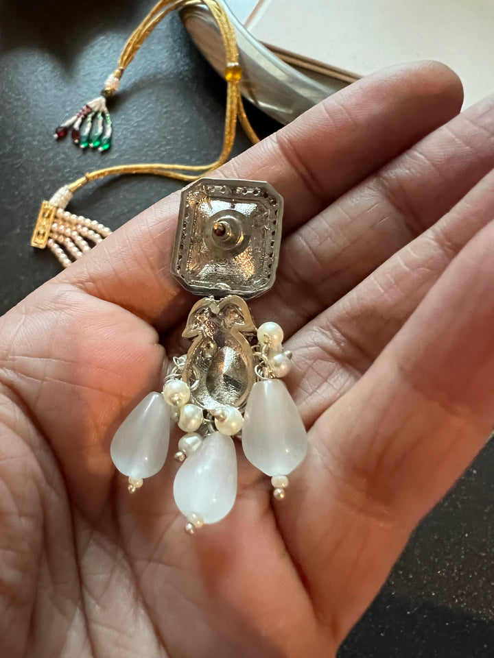 Exquisite Victorian Kundan Choker Necklace with Earrings - Timeless Elegance and Royal Charm