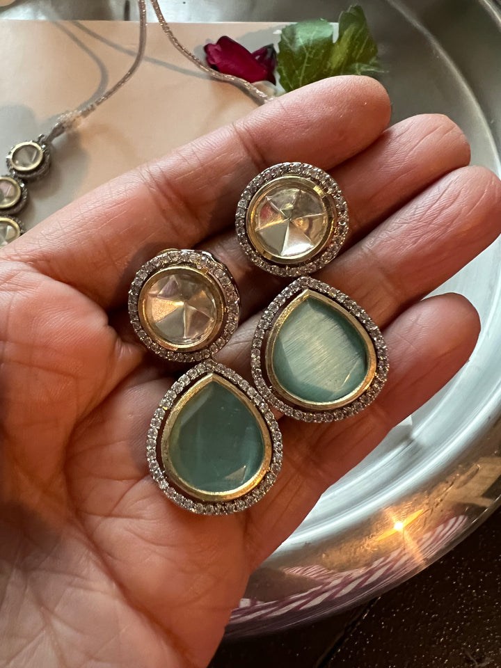 Exquisite Victorian Kundan Choker Necklace with Earrings - Timeless Elegance and Royal Charm